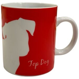 Top Dog Red and White Ceramic Mug by Home
